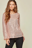 Sequined Holiday Top