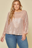 Sequined Holiday Top