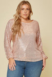 Sequined Holiday Top