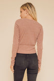 Ruched Waist Top-Blush