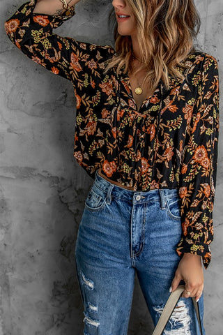 Floral Mid Length Top