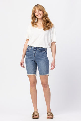 Judy Blue High Rise Cut Off Bermudas