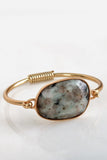 Cat Eye Natural Stone Accented Bracelet