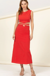 01-Cutout Midi Dress
